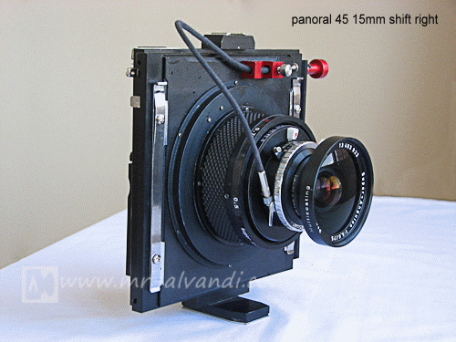 Panoral 45 camera lateral shift