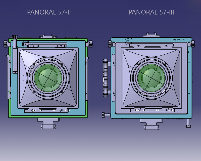 Catia Software Panoral 57 Ver.III vs Panoral 57-II front view
