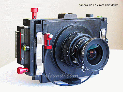 Panoral 617 panoramic camera vertical shift