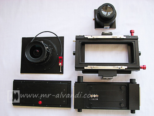 Panoral 617 panoramic camera various components
