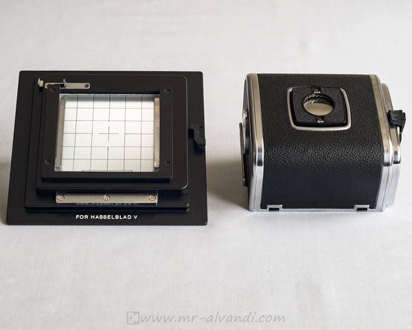 ALVANDI Panoral 679 and Hasselblad adapter and ground glass