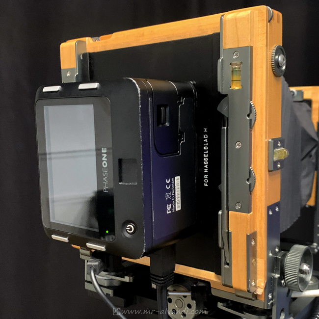 ALVANDI-Hasselblad H to Graflok adapter on Chamonix 45 camera-1