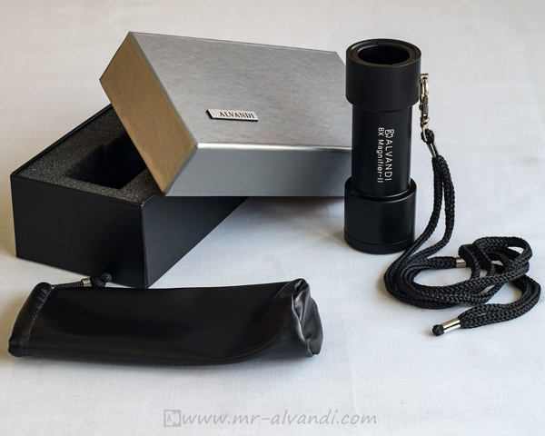 Alvandi Long 8x magnifier ver-II packaging
