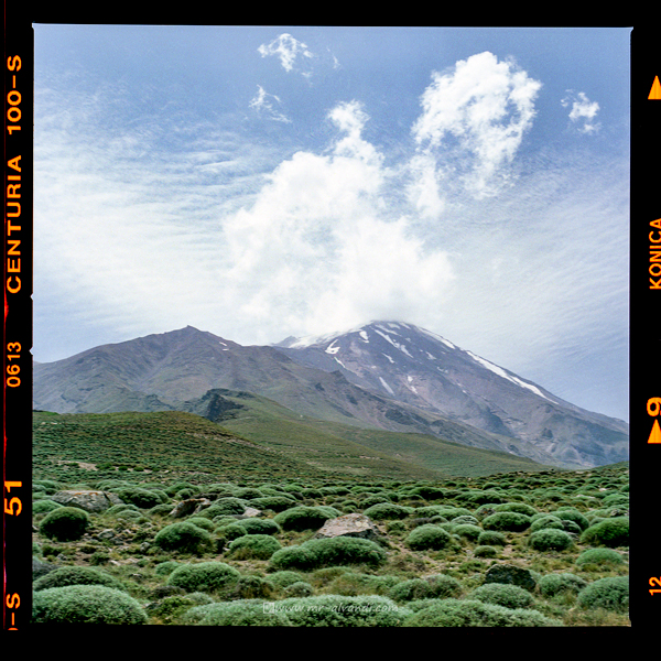 Beautiful Mount Damavand from the northeast face